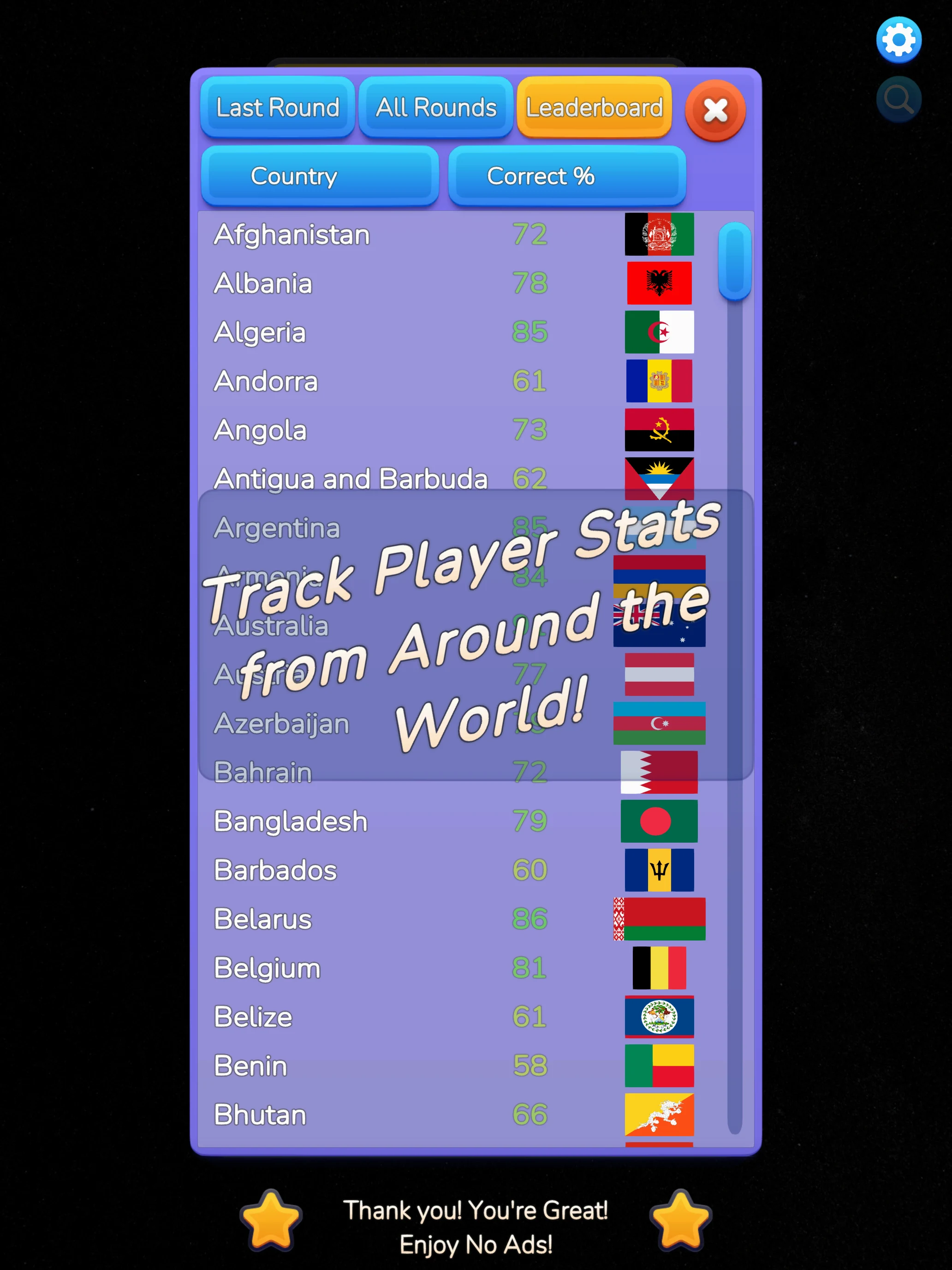 Globe Guess 3D screenshot