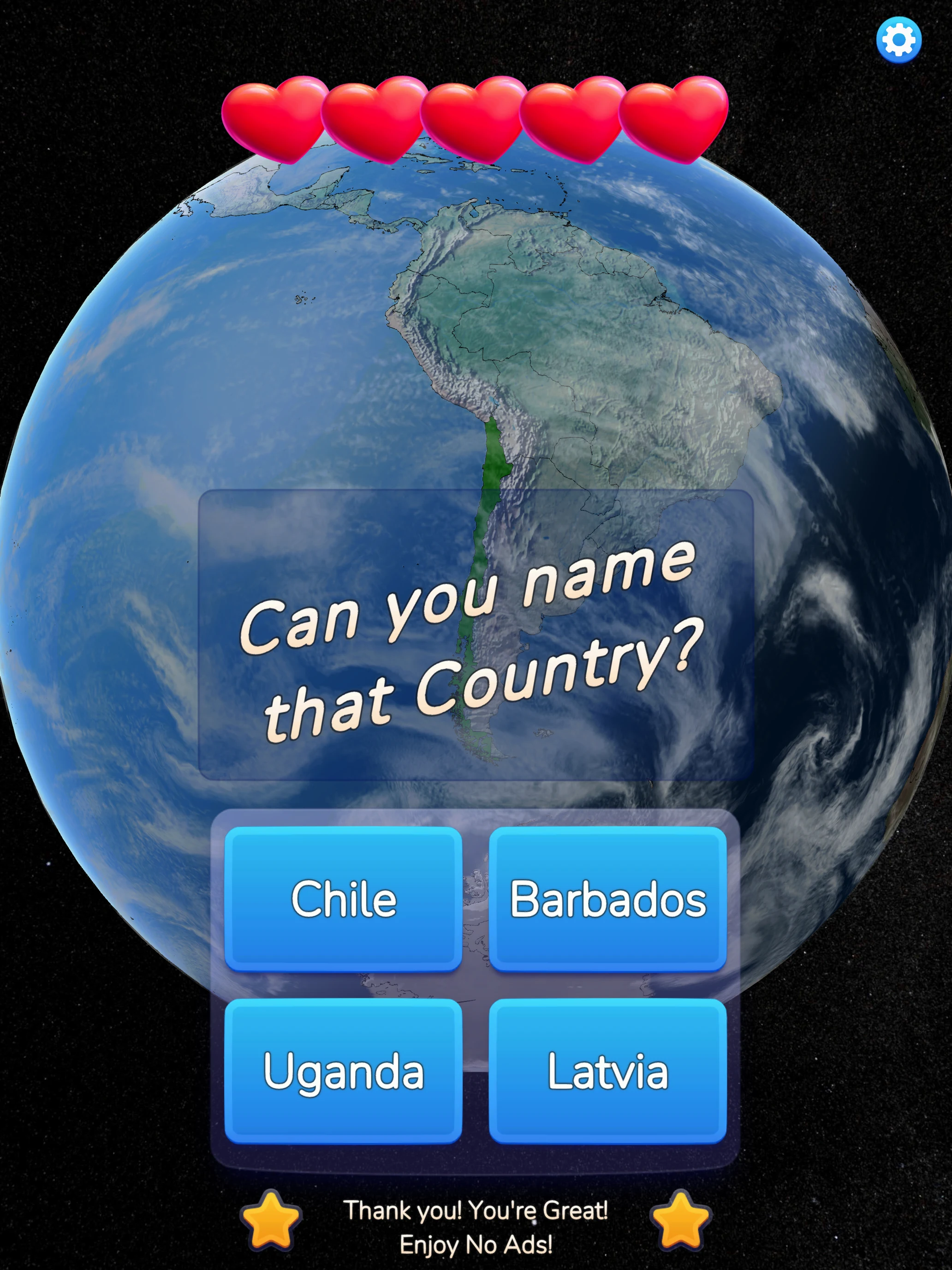 Globe Guess 3D screenshot